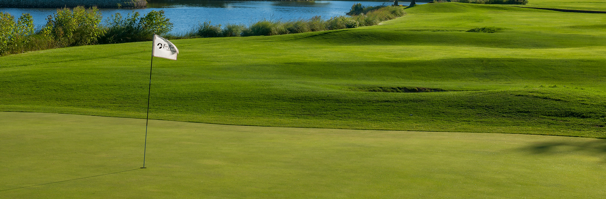 view of hole with flag